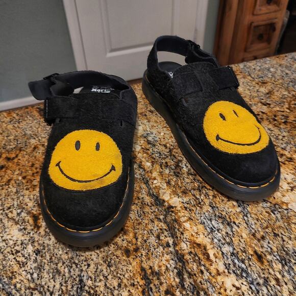Dr. Martens Jorge Mules Smiley Face Black Mens Sandals Shoes US 12 main image 8